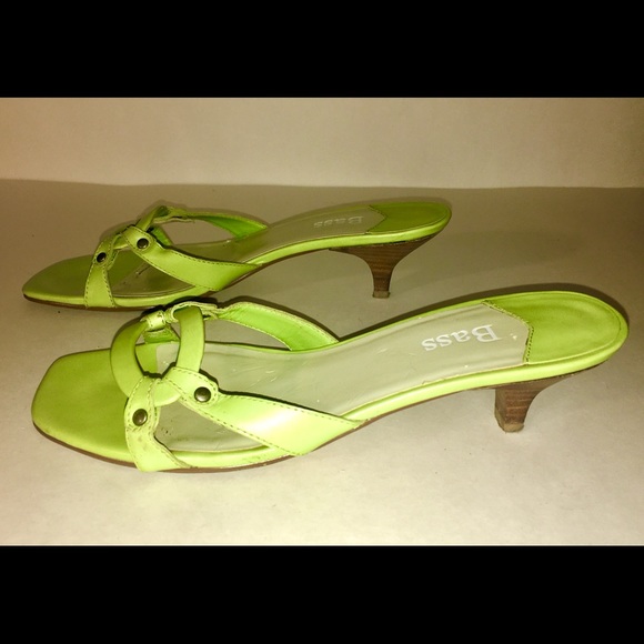 Fresh spring green leather sandals from Bass, US 7M - Picture 6 of 9